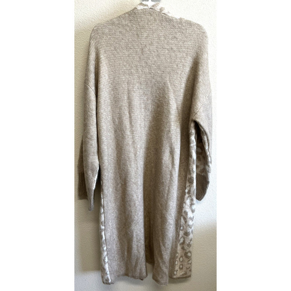 Topshop Animal Print Wool Blend Duster Cardigan Size 4-6 Tan Women's NEW - Picture 8 of 10